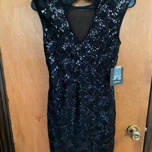 Black sequins dress